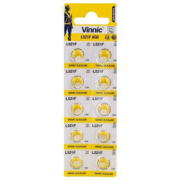 Vinnic L521F AG0 1,5V 7mAh alkaliparistot 10 kpl