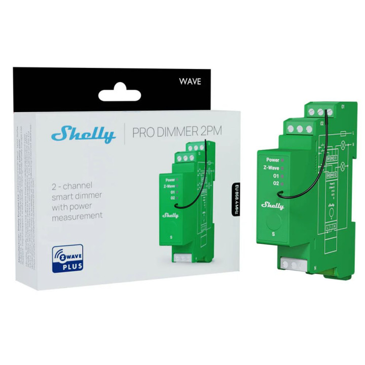 Shelly Wave Pro dimmer 2PM