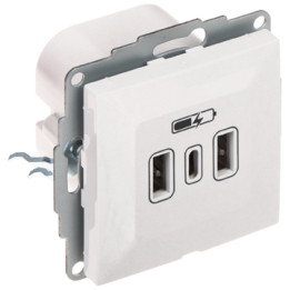 Elektro-Plast SANTRA/4108-10/EPN USB Charging Socket 5V DC 3.4A Wall Outlet
