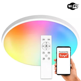 Älykäs SLIM LED kattovalaisin 24W RGB+CCT WiFi TUYA