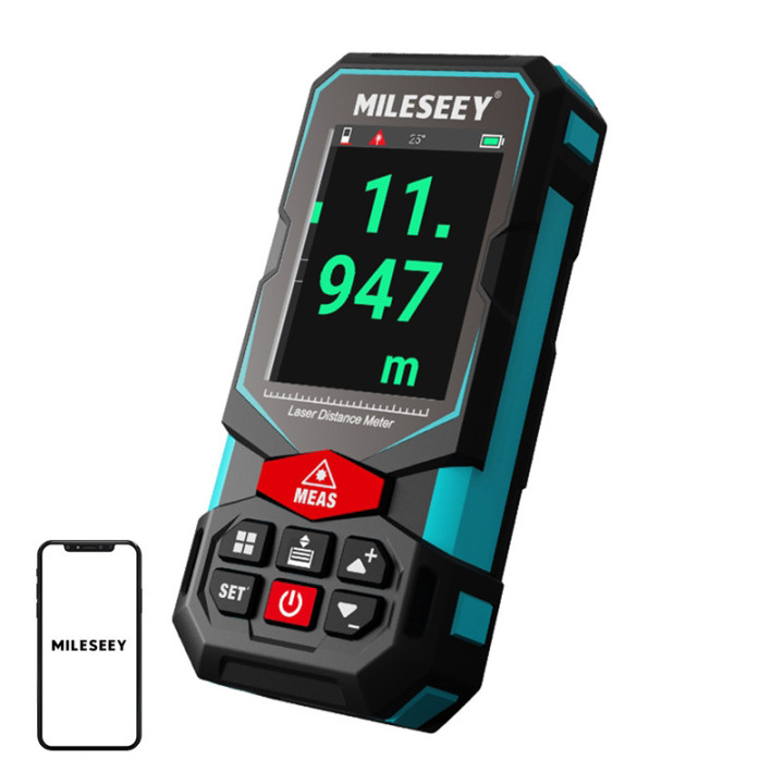 Mileseey S7 laseretäisyysmittari 100 metrin näytöllä