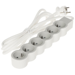 LEGRAND LE-049494 Pagarinātājs 6 kontaktligzdas 3m 16A 230V Type E Balts