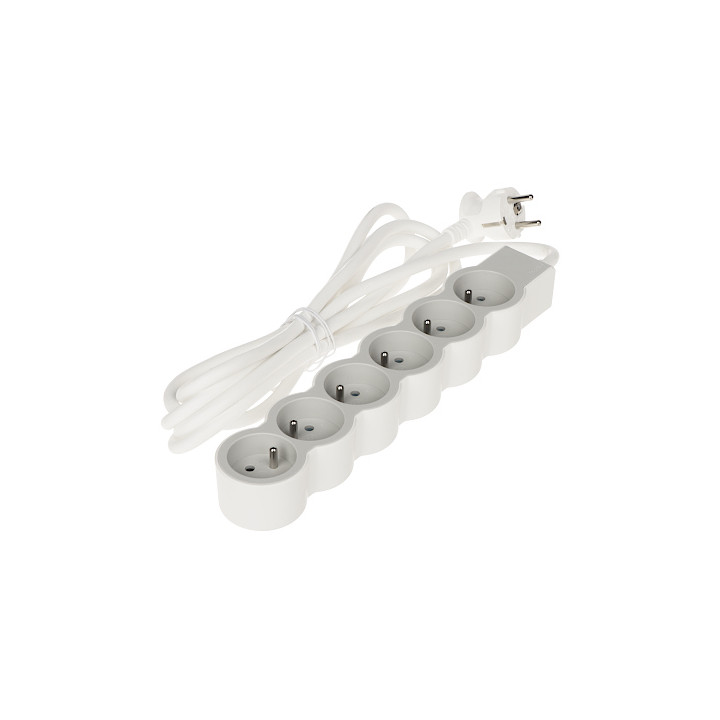 LEGRAND LE-049494 Power Strip 6 Outlets 3m Cable 16A 230V Type E White