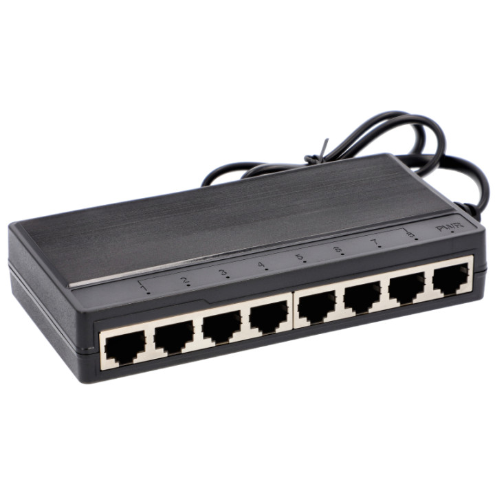 VidiLine VIDI-G800 8 prievadų Gigabit PoE jungiklis