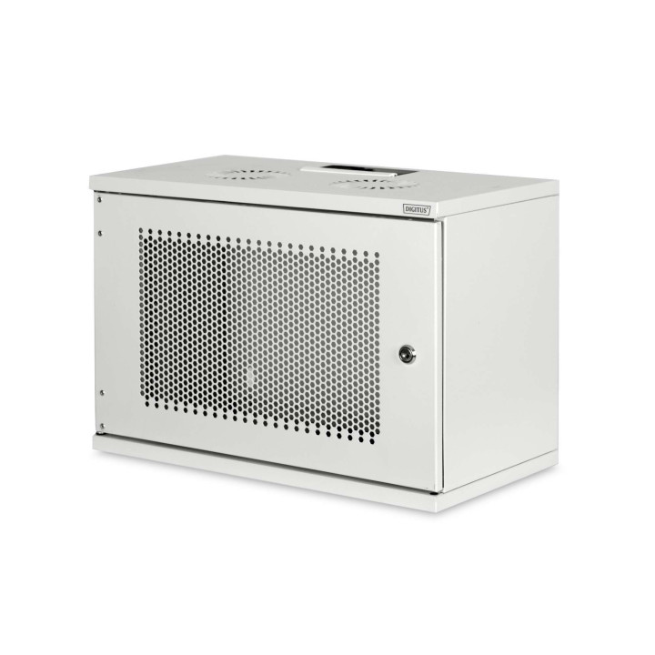 Digitus:: Настенный шкаф 19" 7U/400м, перфорированная передняя дверь, плоская упаковка