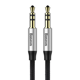 Baseus Yiven helikaabel kaabel 3.5 isase Audio M30 1.5M hõbe+ must