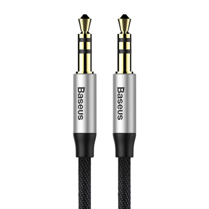 Baseus Yiven helikaabel kaabel 3.5 isase Audio M30 1.5M hõbe+ must