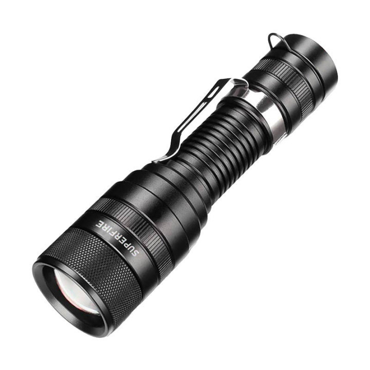 Taskulamppu Superfire F5, 1100lm, USB