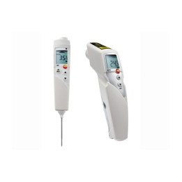 Temperature measurement kit Testo 831 and Testo 106 with infrared and core probe