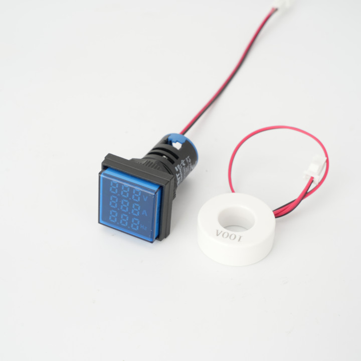 LED INDIKATORID M22 AMP+VOLT+Hz ZILS