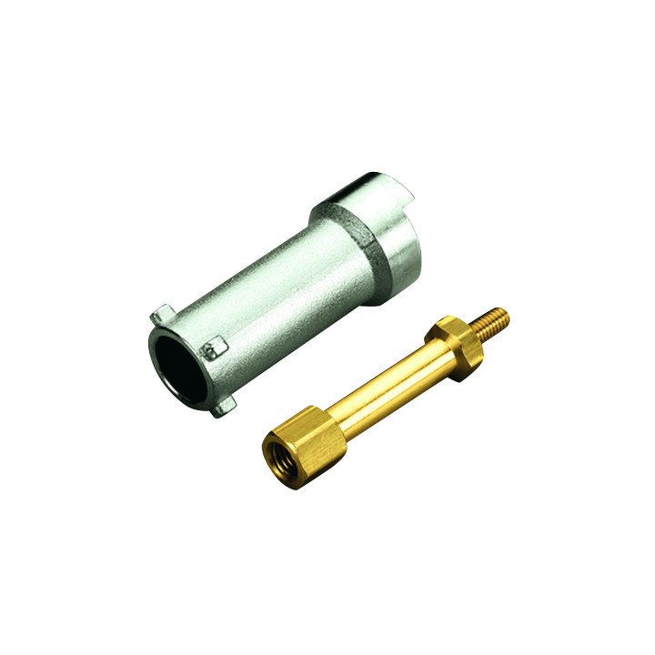 TIEMME ASB694 Stem extension ball valve 3/4-1 inch union