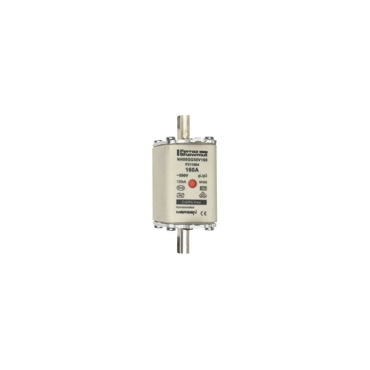 NH fuse-link gG, 500VAC, size 00, 160A double indicator/live tags