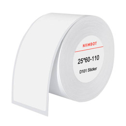 Termilised sildid Niimbot kleebised 25x60 mm, 110 tk (valge)