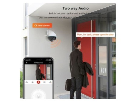 Smart Security āra kamera Ball, 355° 90° P/T, WiFi, 4MP, ONVIF