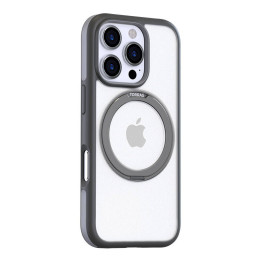 Torras Ostand R Fusion Case iPhone 16 Prolle (harmaa)