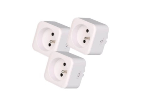 3x Smart iekštelpu ligzda v3 ar tapu, E tips, Zigbee