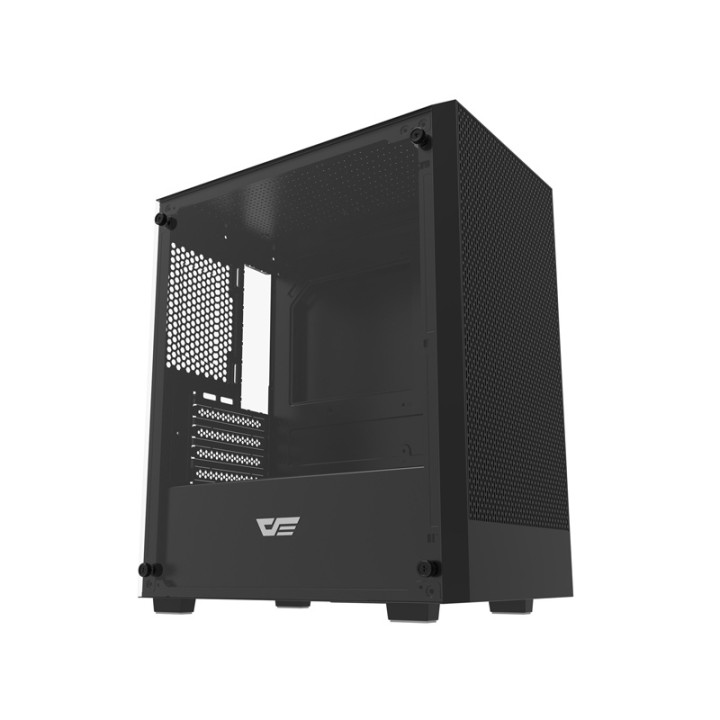 Darkflash M305 datora korpuss bez ventilatoriem (melns)