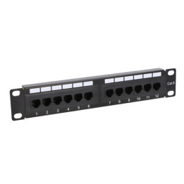 VidiLine R10-PP12 Стойка для патч-панелей 10 дюймов, 12 портов, кат. 6 УТП 1U