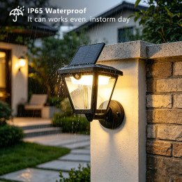 Immax SUN LAMPADA Outdoor Wall-Mounted Solar LED Light with PIR Sensor