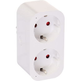 ATLO ATLO-P2F-TUYA viedais kontaktdakša Wi-Fi Bluetooth 2 ligzdas 16A 3680W enerģijas uzraudzība Tuya Smart Life