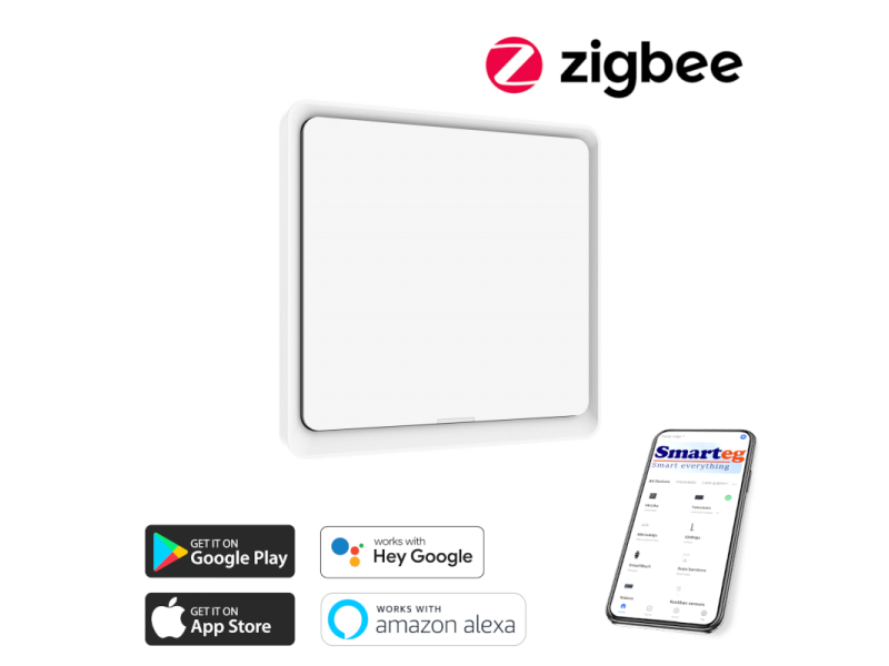 Pogas sienas slēdzis (Zigbee)