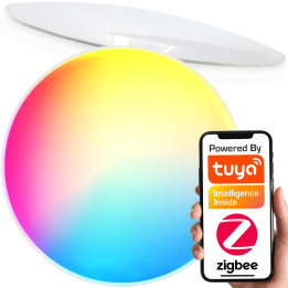 Интеллектуальный светодиодный потолочный светильник SLIM 24Вт RGB+CCT ZigBee HUE TUYA