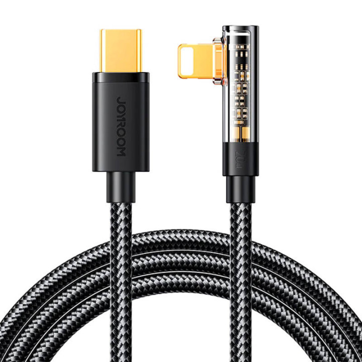 Joyroom S-C Lightning Angle 20 W 1,2 m USB-USB-C Lightning-kaapeli S-CL020A6 (musta)