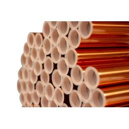 FEINROHREN CZF794 Straight Copper Tube 40 Bar 5/8 inch 15.87x0.8 mm, 5 m