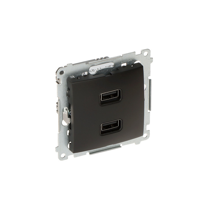 KONTAKT Simon DC2USB.01/49-SIMON54 Премиум USB-розетка для зарядки – 2x 5V DC / 2.1A порты USB-A
