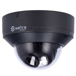 SAFIRE SMART SF-IPD040A-4I1-DL-GREY 4MP lauko kupolinė IP kamera su PoE, Wi-Fi, dvigubu apšvietimu, 50 m IR, IP67
