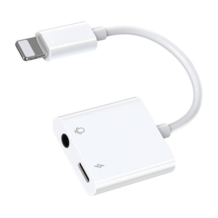 Аудиоадаптер Lightning/3,5 мм Joyroom S - Y105 (белый)