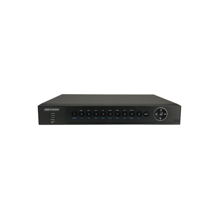 HIKVISION DS-7204HQHI-SHA 4-Channel AHD DVR with 5MP Support, H.264, 1 HDD Bay, HDMI+VGA Output