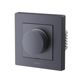Aqara H2 Dimmer EU išmanusis sieninis jungiklis – Zigbee/Thread/Matter, 2 kanalai, 200W, pilkas