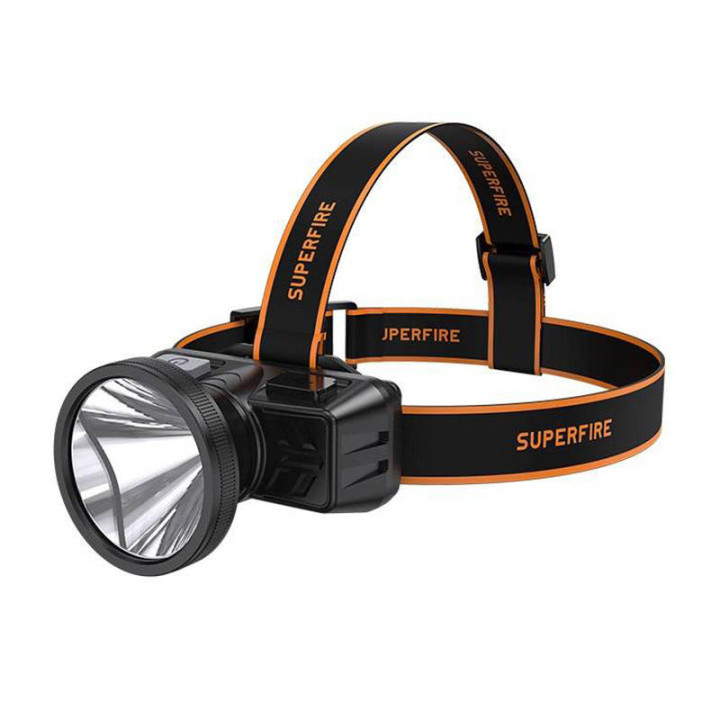 Superfire HL51 esilaterna taskulamp, 160 lm, mikro-USB, 4 režiimi, 300 m