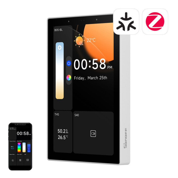 SONOFF NSPanel Pro 120 Smart Control Panel Matter WiFi/Bluetooth/ZigBee (valge)