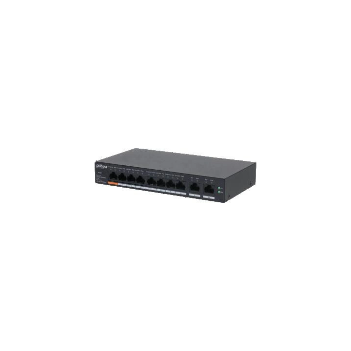 Dahua CS4010-8GT-60-V2 PoE VLAN Web Switch 8xRJ45 1Gb 2xRJ45 uplink 60W