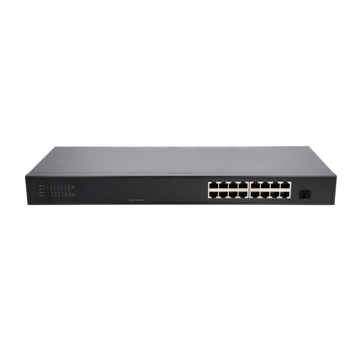 VidiLine VIDI-G1601 16-портовый гигабитный коммутатор PoE с 1 слотом SFP