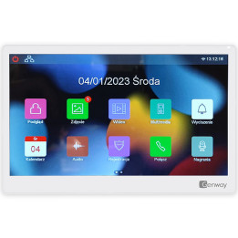 Genway F-V14-2W-WH 10-дюймовый интеллектуальный видеодомофон Wi-Fi Tuya, белый