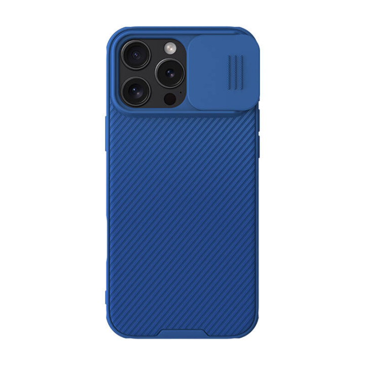 Nillkin CamShield Pro iPhone 16 Pro Max dėklas (mėlynas)