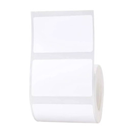 Terminės etiketės Niimbot lipdukai 50x30 mm - 225 vnt. Baltas
