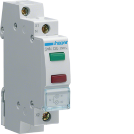 Hager SVN126 roheline ja punane indikaatortuli 230V AC