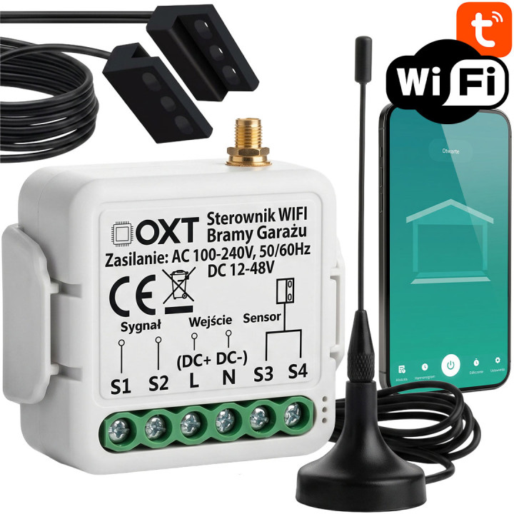 OXT moodul TUYA WiFi antenni ja anduriga väravamootoritele