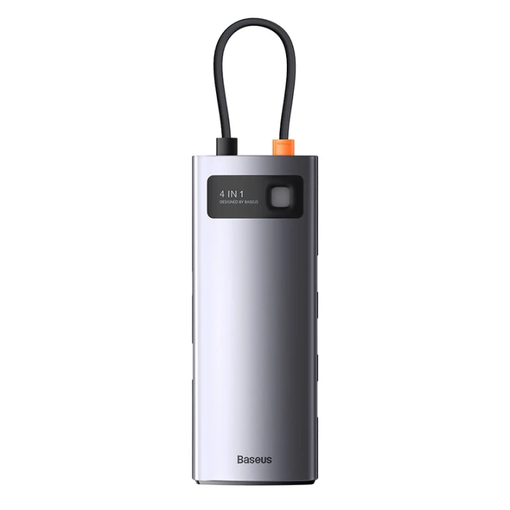 Концентратор серии Baseus Metal Gleam 4 в 1, от USB-C до 4 портов USB 3.0