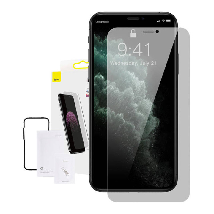 Baseus 0,3 mm täisekraan ja täisklaas karastatud klaas (1 tk pakis) iPhone XR/11 6,1 tolli jaoks