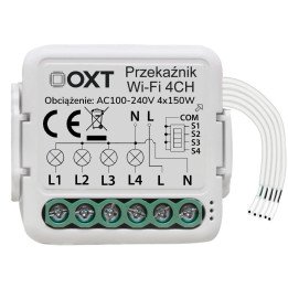 OXT SWT27 Mini WiFi Relay Module 4 Circuits Tuya
