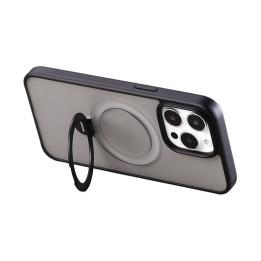 Magnetkaitsega telefoniümbris Joyroom JR-BP004 iPhone 15 Pro Max jaoks (must)
