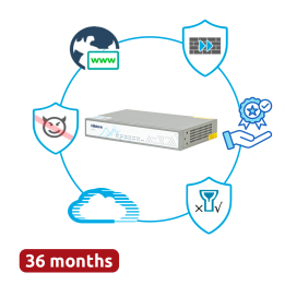 HILLSTONE HILL-A1000-PPRM-36 Managed Gigabit PoE Switch, 8 PoE+ Ports, 2 SFP Uplinks, 36W Budget
