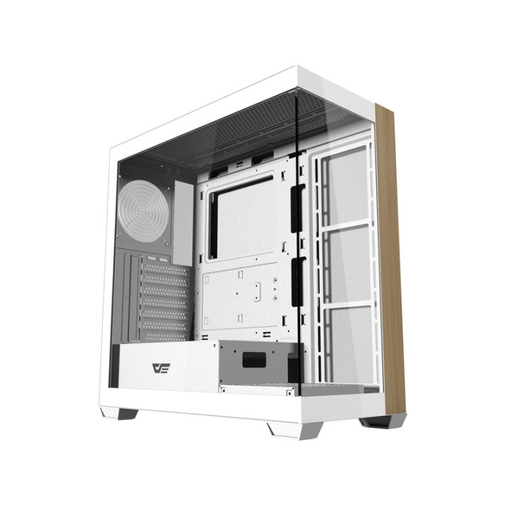 Darkflash DS900W kompiuterio dėklas be ventiliatorių (baltas)