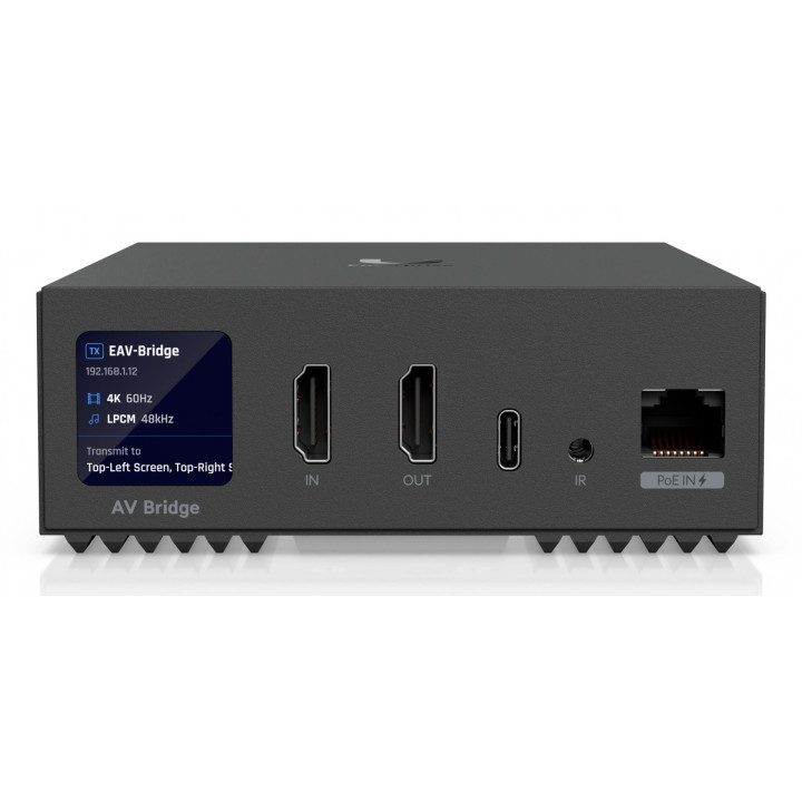 Ubiquiti Enterprise Audio/Video Bridge AV-saatja ja transiiver, must