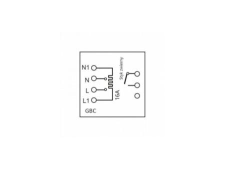 Termostats SPLIT 16A/Normally Open White PS Wifi TUYA